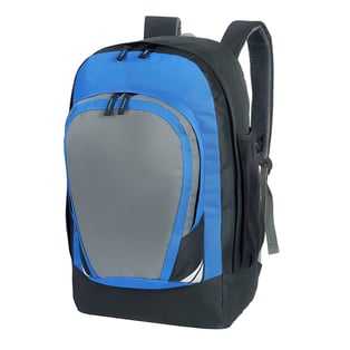 תיק גב עמיד ואופנתי עם תאים רבים - כחול ושחור