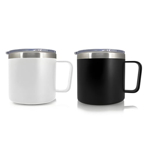 Designer Black and White Thermal Mug Set