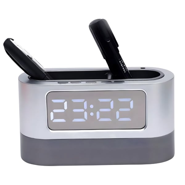 Pen Holder with Smart Digital Clock