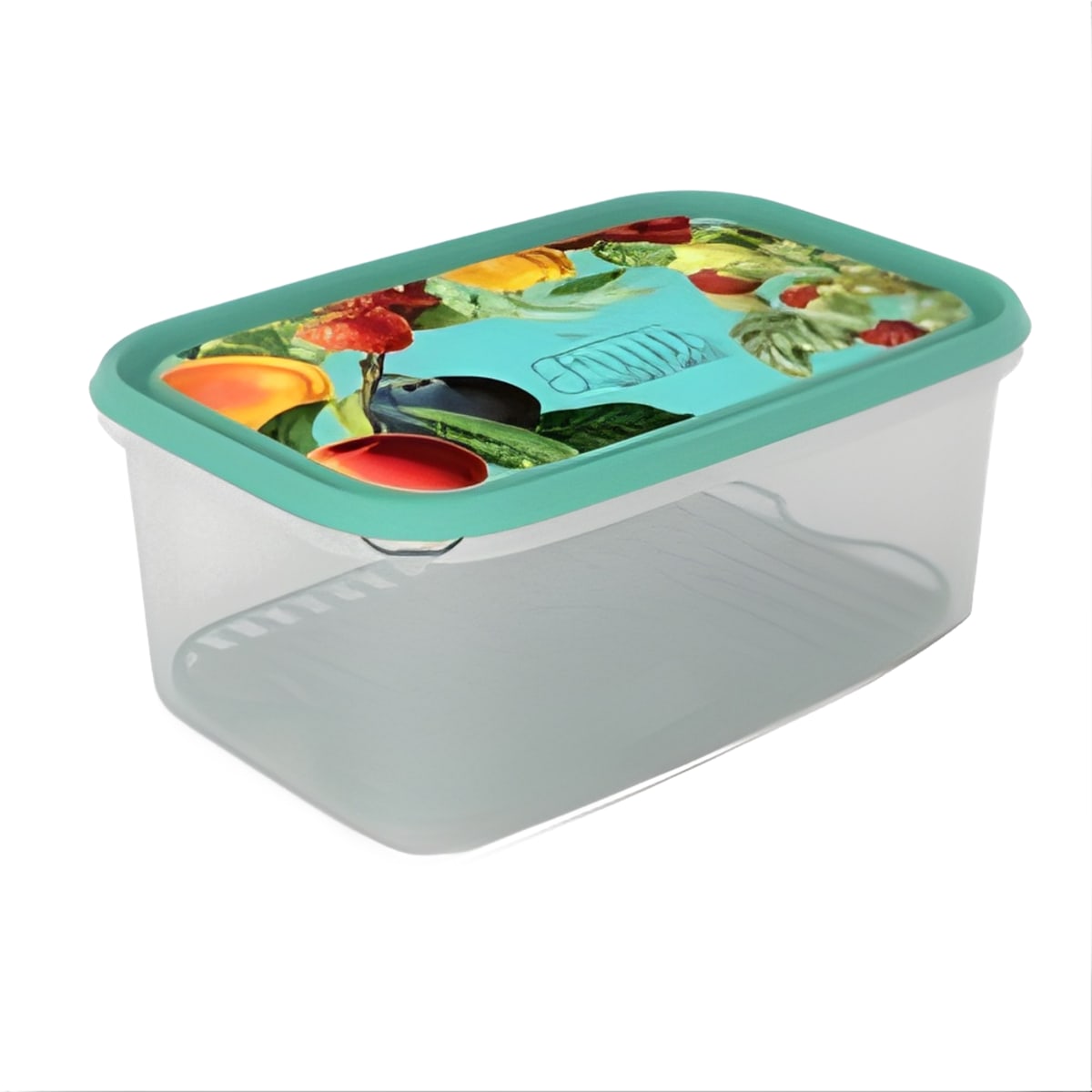 קופסת איחסון מסדרת "ענבר" 4.4 ליטר מרובעת עם מכסה מקושט