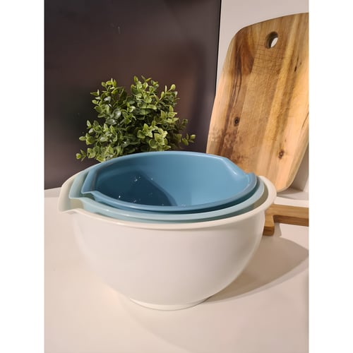 סט 3 קערות ערבול מפלסטיק איכותיות למטבח מבית DOLCE ITALIANO