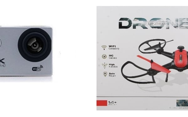 Extreme Gadgets Set - Drone with 4K Action Camera