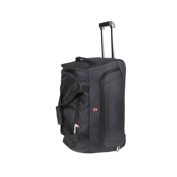 SWISS PLAN 25-Inch Trolley Suitcase with Silicone Wheels