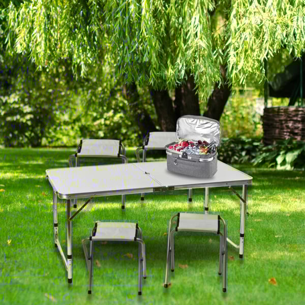 Camping Set with Telescopic Table and Chairs
