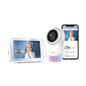 Smart Baby Monitor with Motorized Camera and 5" Screen from Hubble
