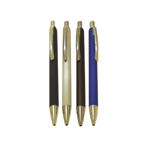 עט אלומיניום מוברש בגימור ניקל - מתנה עסקית יוקרתית