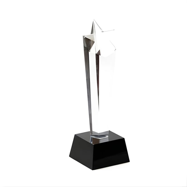 Elegant Star-Shaped Crystal Stand