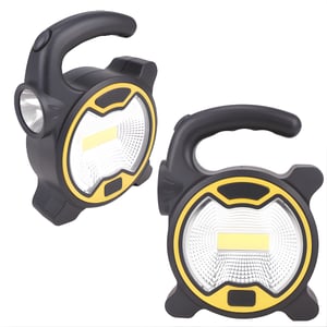 Dual Work Flashlight with Focused Side Light and Handle