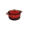 Red 6-Liter Enameled Cast Iron Pot