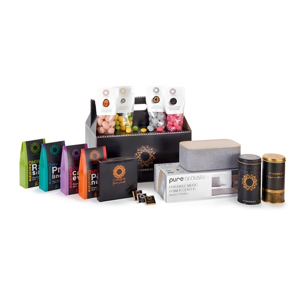 חבילת ג'ופיטר E: מערכת סטריאו ניידת וממתקים פרימיום!