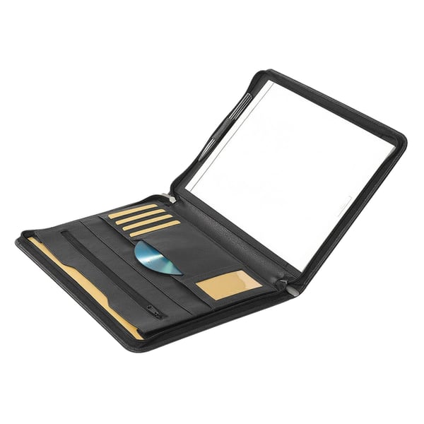 Premium A4 Napa Leather Folder with Zipper