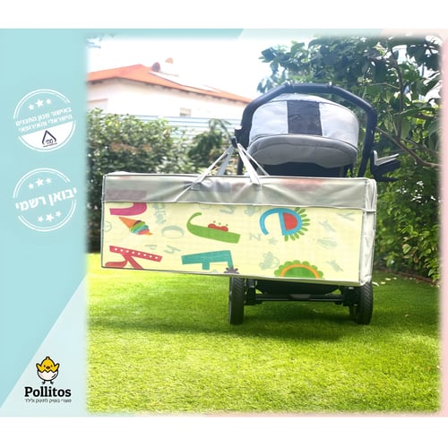 משטח משחק דו צדדי עבה ובטוח לתינוק דגם ספארי