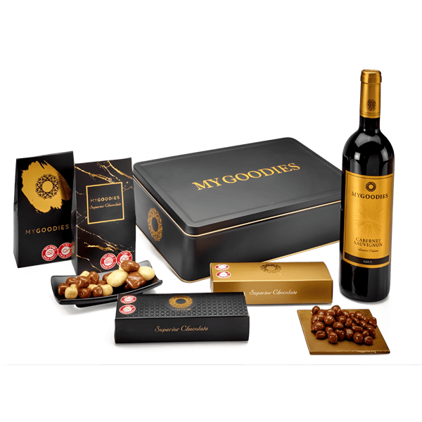 מארז יוקרה אוריאן שחור - קופסת פח ייחודית