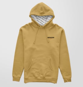 קפוצ'ון פוטר מעוצב עם מיתוג צבעוני פנימי