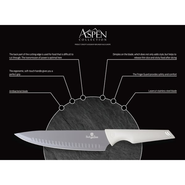 Premium Knife Set with Wooden Cutting Board - 6 Pieces