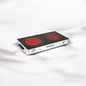 BENATON Double Ceramic Flat Iron for Sleek, Shiny Hair