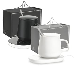 ספל פורצלן עם פלטת חימום חשמלית