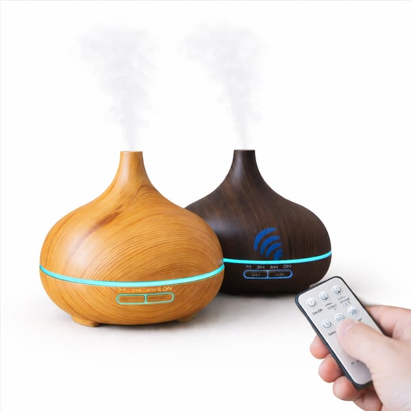 מפזר ריח חשמלי עם שלט רחוק ותאורת LED