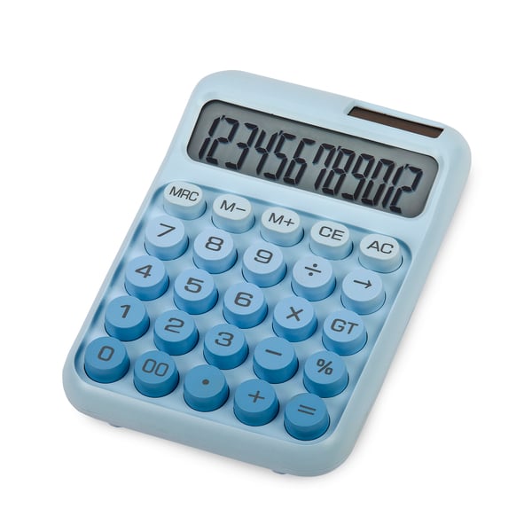 Candy Desktop Calculator with Solar and Battery Power