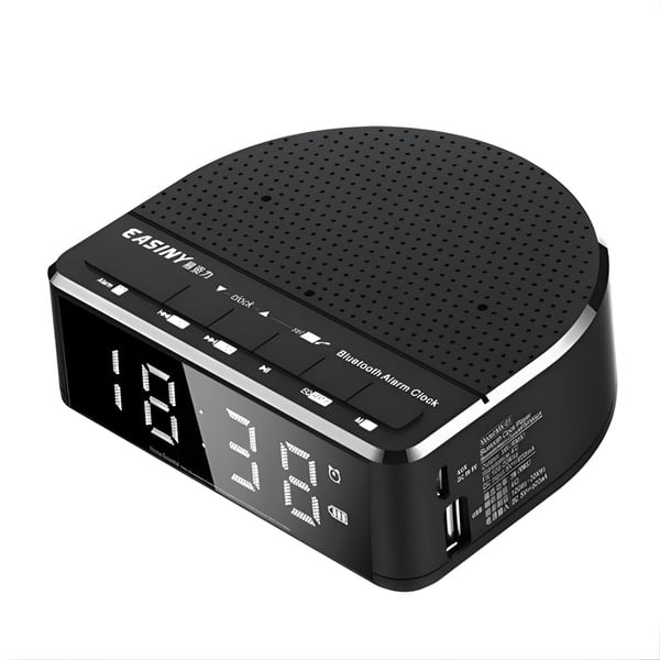 Digital Alarm Clock Radio with Bluetooth