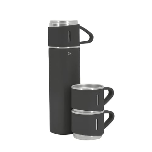 תרמוס יוקרתי חצי ליטר עם 3 כוסות באריזת מתנה