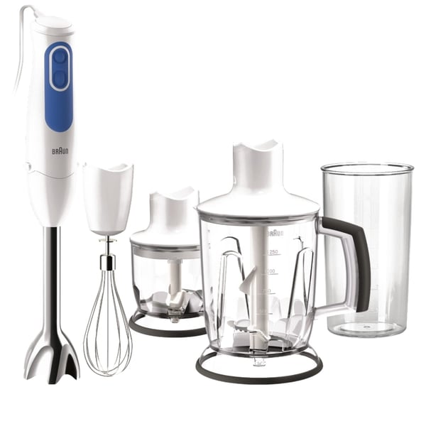 700W Blender Stick in White/Grey - A Professional Kitchen Solution