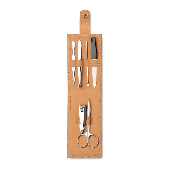 Cork Pouch Manicure Set