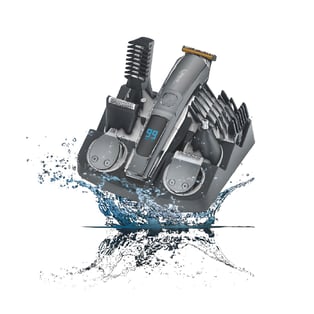 ערכת טיפוח פרימיום נטענת לגבר עם להב טיטניום מבית לקסוס