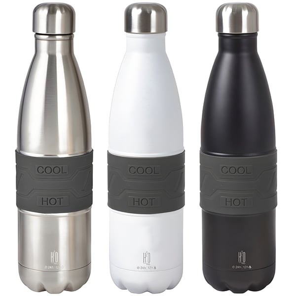 בקבוק תרמי נירוסטה 750 מ"ל לשמירה על חום וקור מבית H2O-Pro