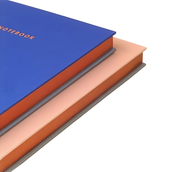 Elegant Blue and Orange Notebook