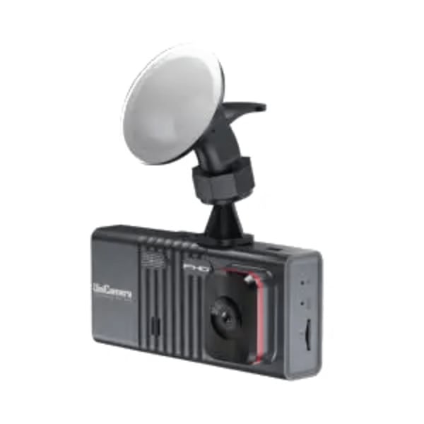 מצלמת דרך מתקדמת לרכב עם 3 עדשות לצילום פנימי וחיצוני