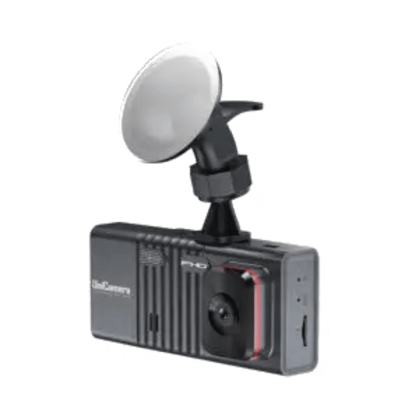 מצלמת דרך מתקדמת לרכב עם 3 עדשות לצילום פנימי וחיצוני