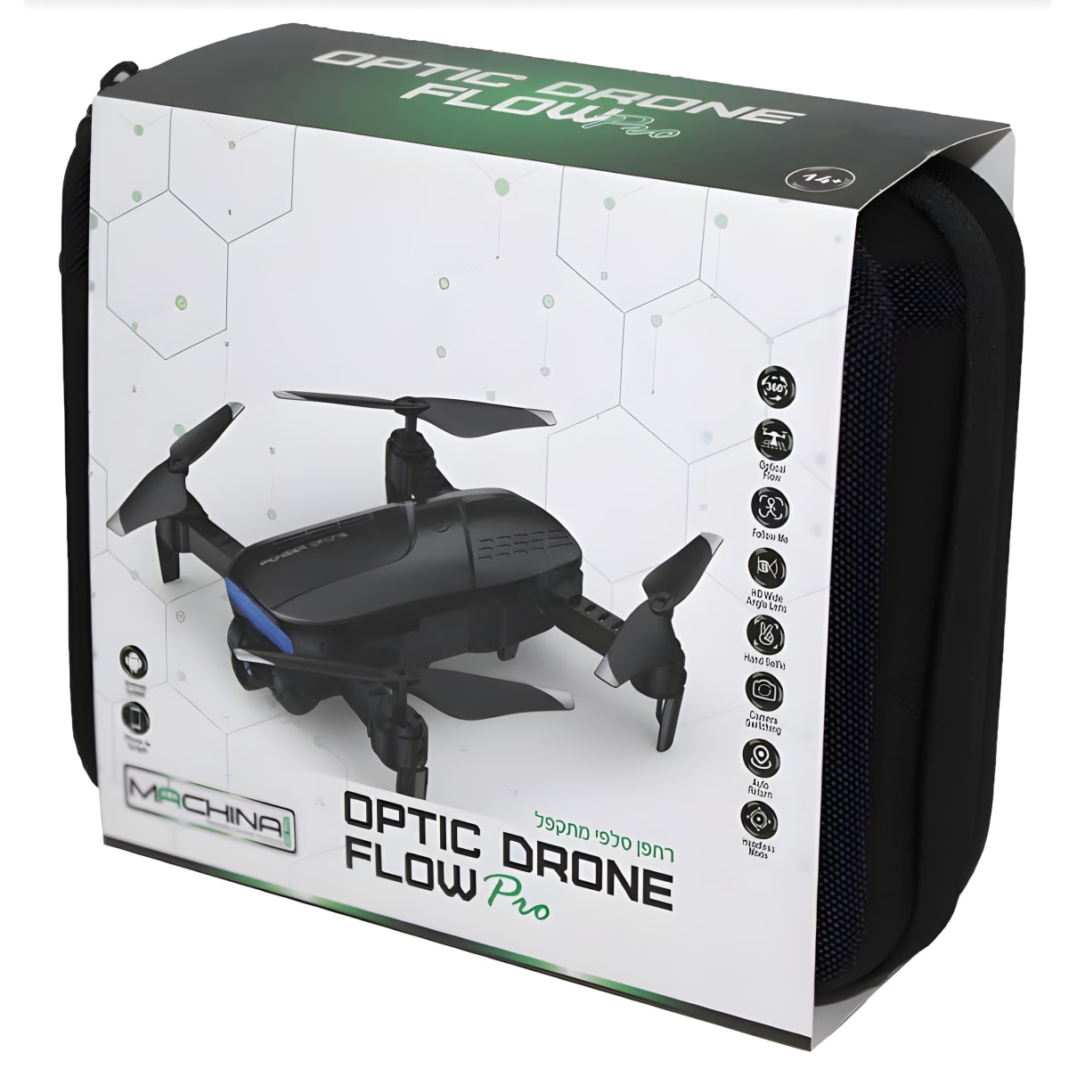 רחפן סלפי מתקפל עם מצלמה ו-WiFi מבית OPTIC DRONE FLOW