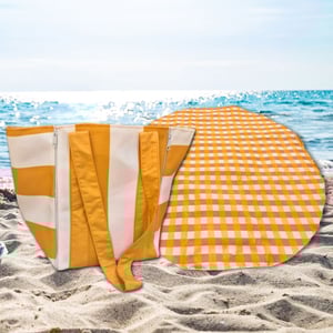 Medium Beach Bag with 90cm Round Mat