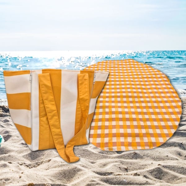 Medium Beach Bag with 90cm Round Mat