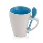 ספל קרמיקה עם כפית - מתנה עסקית מעוצבת