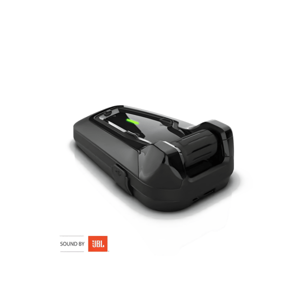 מערכת תקשורת PACKTALK BLACK עם אוזניות JBL 45 מ"מ מאת CARDO