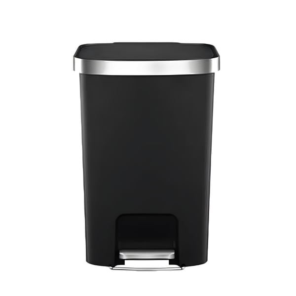 Elegant EKO Trash Can 50 Liter with Stainless Silver