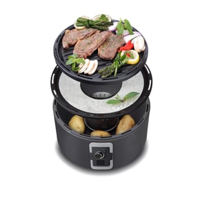 גריל Firechef קומתי עם מכסה מבית SAFIRE