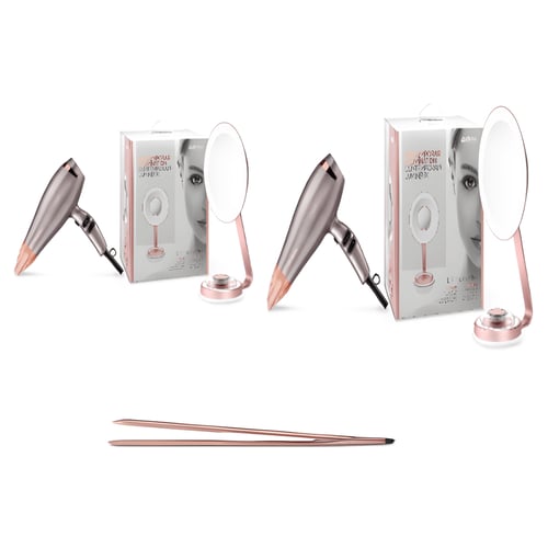 סט טיפוח BaByliss: מראה מגדילה, מחליק 28 מ"מ ומייבש שיער עוצמתי