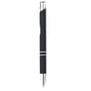 Push Button Ballpoint Pen with Rubberized Finish - AOSTA