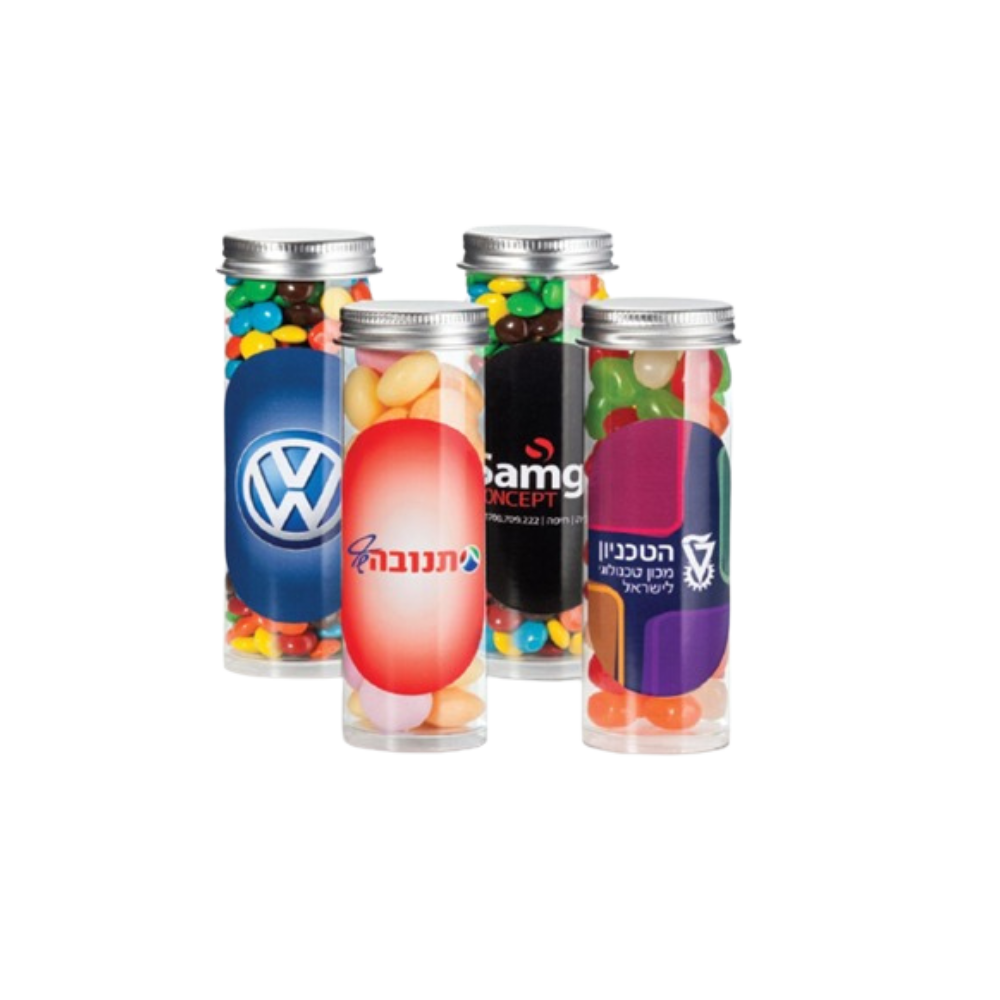 מארז צילינדר שקוף במילויים שונים לבחירה