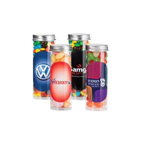 מארז צילינדר שקוף במילויים שונים לבחירה