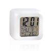 LED Cube Alarm Clock with Time, Date, and Temperature