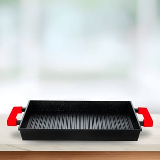 פלנצ'ה Non Stick מלבנית 36x26 ס"מ עם חלוקת חום שווה מסדרת CULINARY מבית SOLTAM