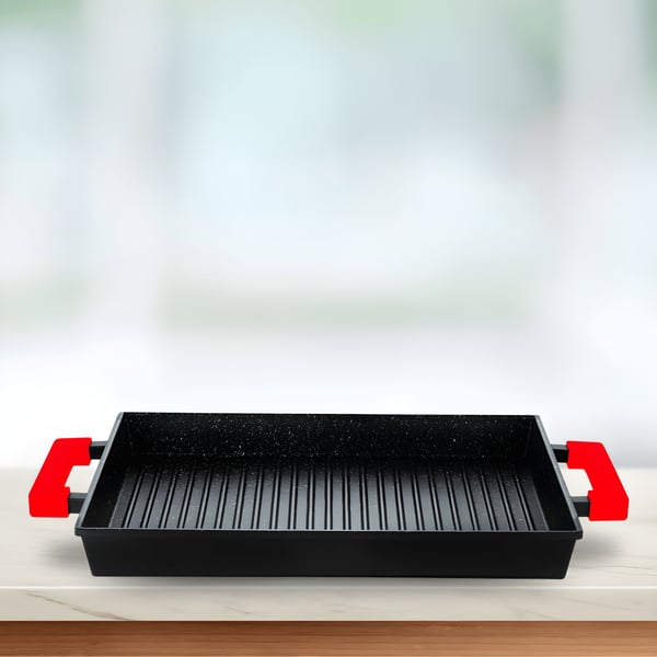 פלנצ'ה Non Stick מלבנית 36x26 ס"מ עם חלוקת חום שווה מסדרת CULINARY מבית SOLTAM