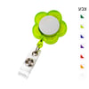 Floral Employee Badge Holder with Retractable Cord
