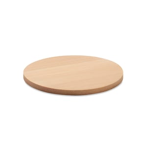 Round Natural Bamboo Coaster