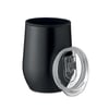 Double Wall Stainless Steel Cup with Clear Lid
