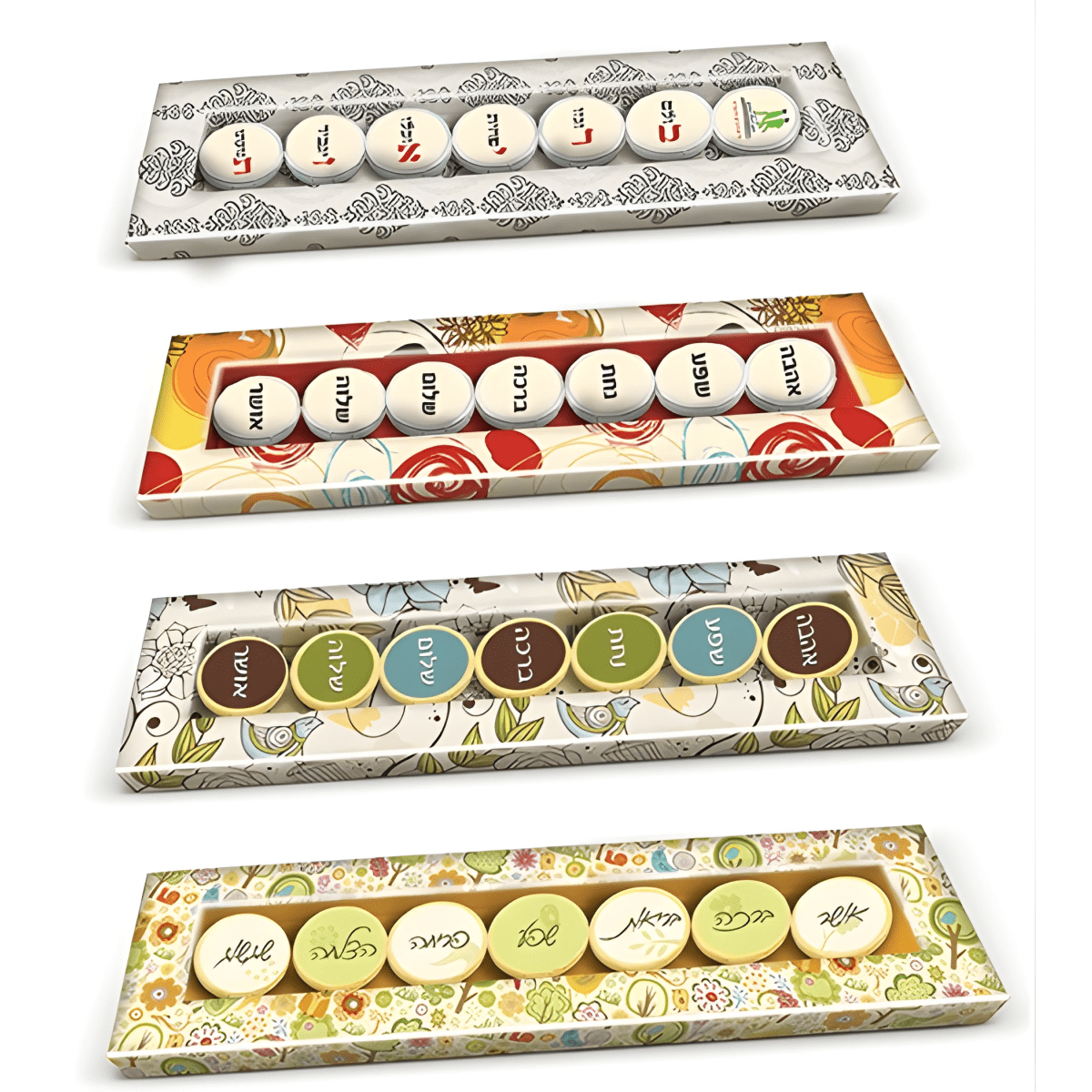 מטבעות שוקולד מפנקים באריזה איכותית עם כיתובי ברכות